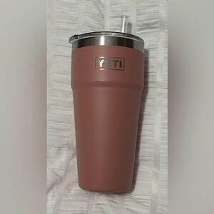 🩷 Yeti Sandstone Pink Stackable Rambler With Straw Lid 26oz
